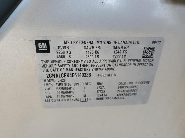 2014 CHEVROLET EQUINOX LT - 2GNALCEK4E6140338