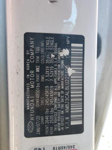 2020 HYUNDAI TUCSON LIMITED KM8J3CAL8LU221408