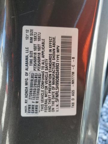 2013 HONDA ODYSSEY TO - 5FNRL5H99DB034993