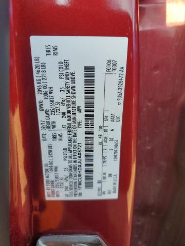 2018 FORD ESCAPE SEL 1FMCU0HDXJUA08721