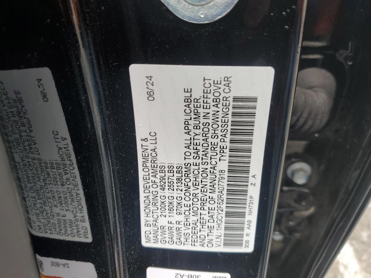 HONDA ACCORD HYBRID SPORT