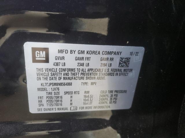 2022 CHEVROLET TRAX 1LT #3303723439