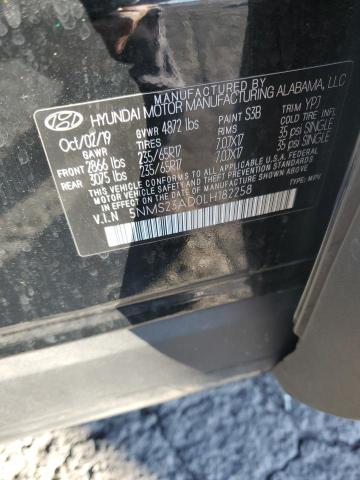 2020 HYUNDAI SANTA FE S 5NMS23AD0LH182258