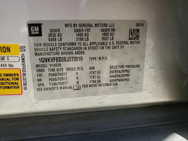 2014 CHEVROLET TRAVERSE L #3293741954