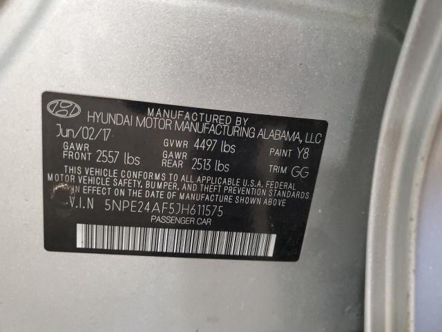 2018 HYUNDAI SONATA SE 5NPE24AF5JH611575