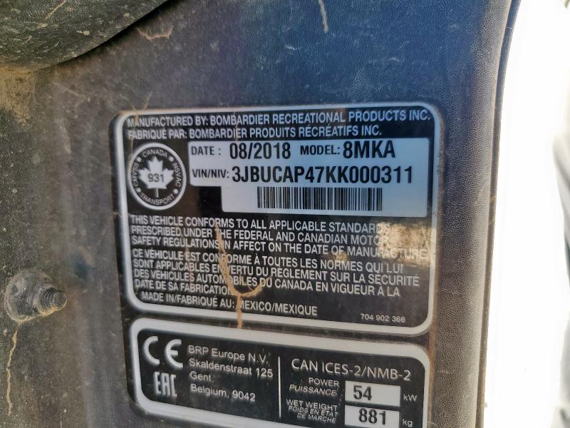 2019 CAN 976 CC 8MKA - 3JBUCAP47KK000311