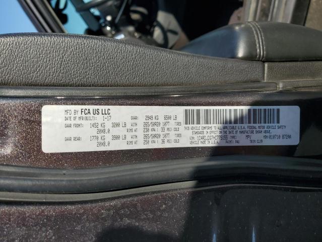 2017 DODGE DURANGO GT #3304652991