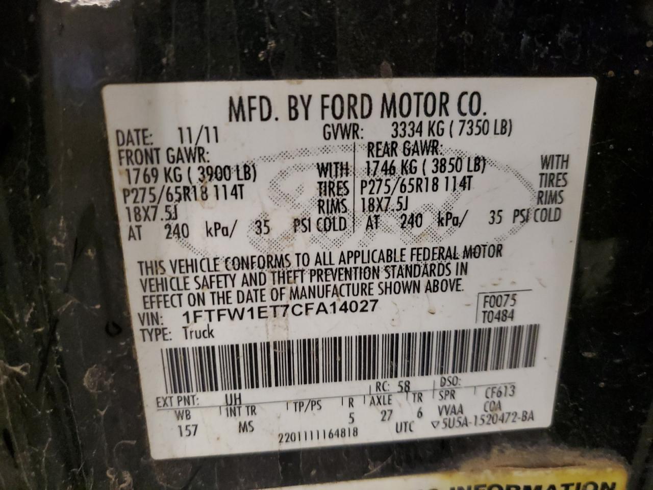 FORD F-150 SUPERCREW