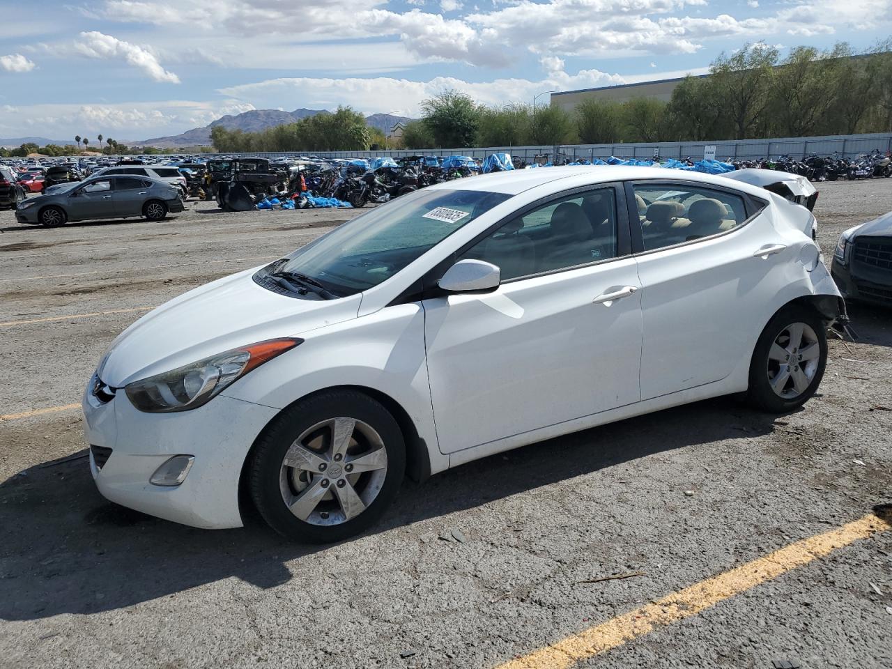 Lot #3285091387 2013 HYUNDAI ELANTRA GL