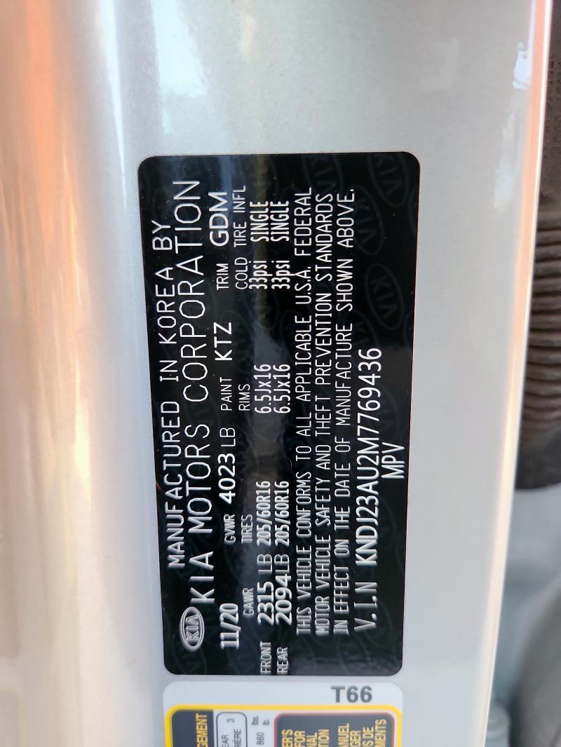 2021 KIA SOUL LX - KNDJ23AU2M7769436