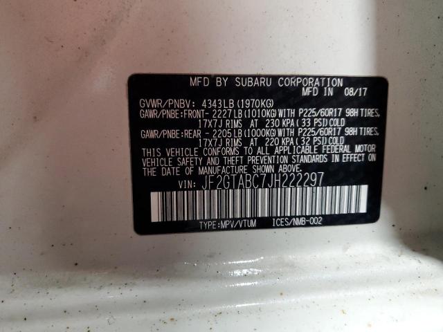 2018 SUBARU CROSSTREK #3303463906