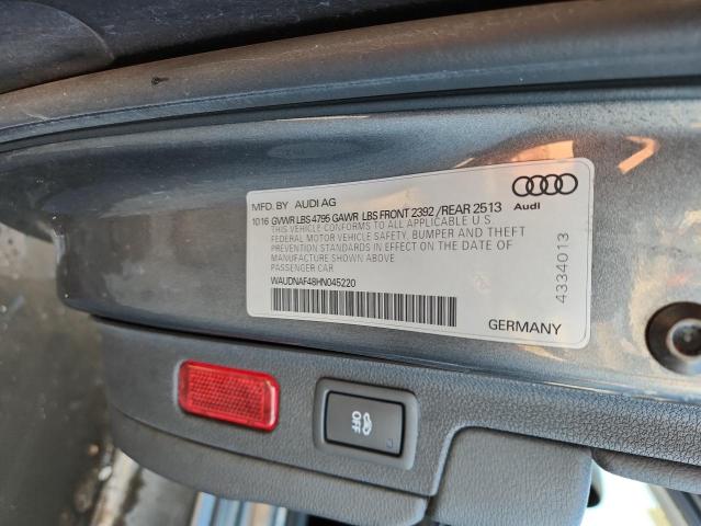2017 AUDI A4 PREMIUM #3284381037