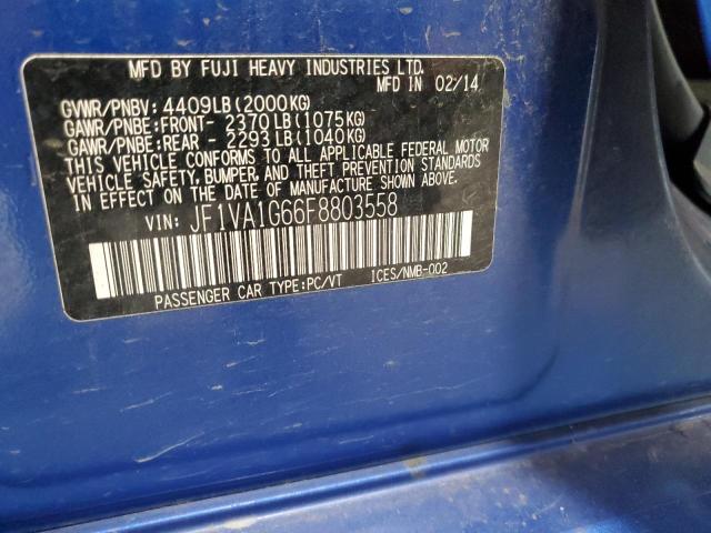 2015 SUBARU WRX LIMITE - JF1VA1G66F8803558