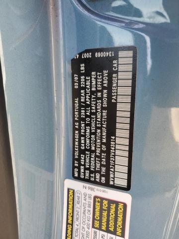 2007 VOLKSWAGEN EOS 2.0T L #3315709437