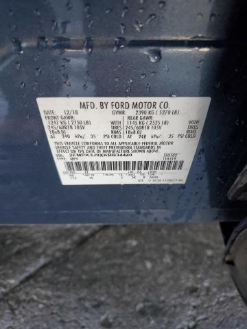 2019 FORD EDGE SEL - 2FMPK3J9XKBB34440