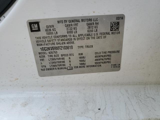 2015 CHEVROLET SILVERADO K2500 HEAVY DUTY LT 1GC2KVE8XFZ103610