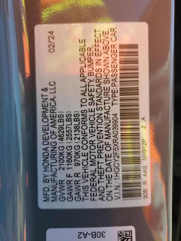 HONDA ACCORD HYBRID SPORT