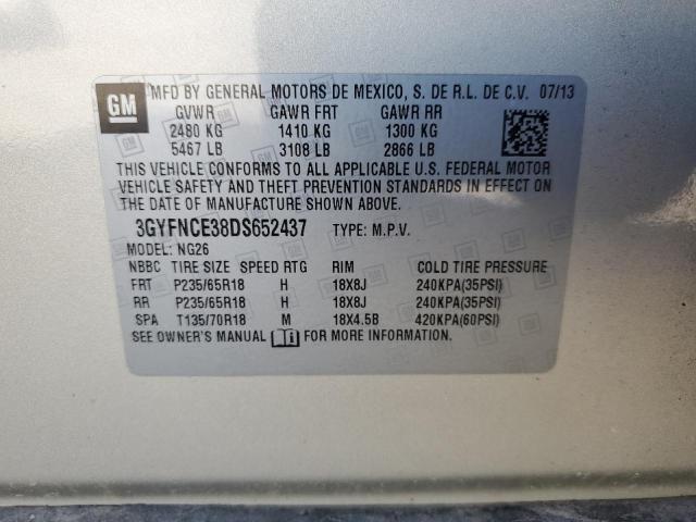 2013 CADILLAC SRX LUXURY - 3GYFNCE38DS652437