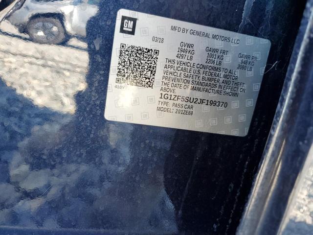 2018 CHEVROLET MALIBU HYB 1G1ZF5SU2JF199370