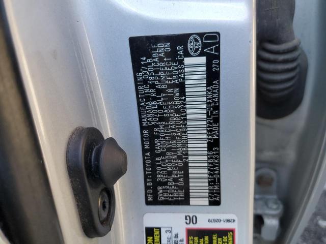 2014 TOYOTA COROLLA L - 2T1BURHE9EC140224