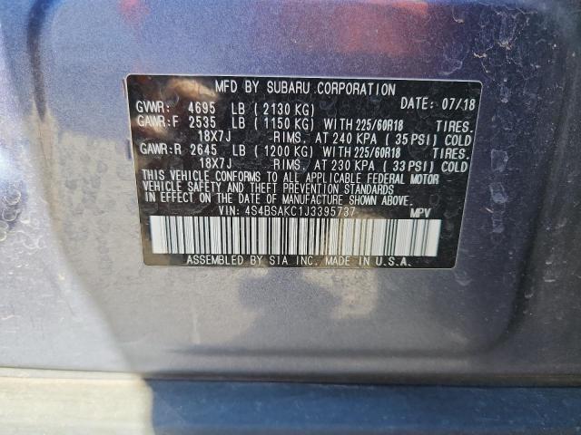 2018 SUBARU OUTBACK 2. #3280324958