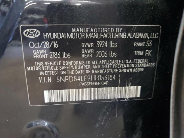 2017 HYUNDAI ELANTRA SE 5NPD84LF9HH153184