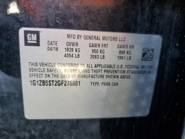 2016 CHEVROLET MALIBU LS - 1G1ZB5ST2GF276881