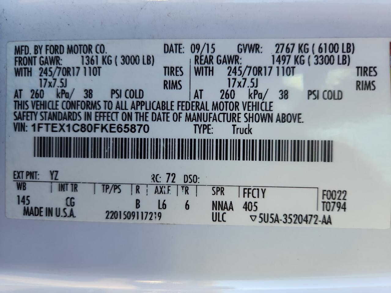 FORD F-150 SUPER CAB