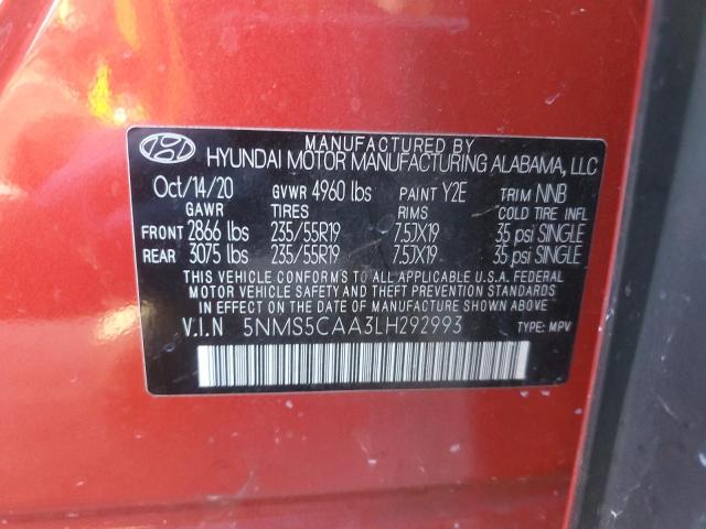 2020 HYUNDAI SANTA FE LIMITED 5NMS5CAA3LH292993