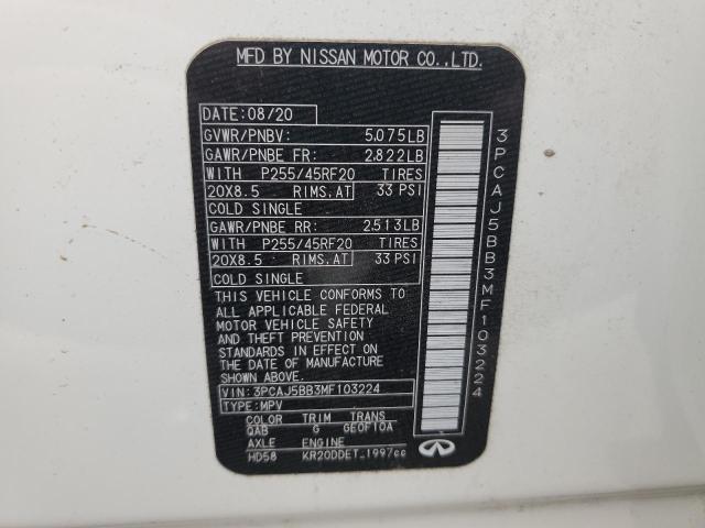 2021 INFINITI QX50 LUXE #3263656723