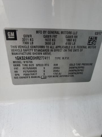 2017 GMC YUKON SLE 1GKS2AKC6HR277411
