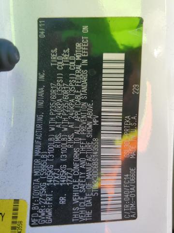 2011 TOYOTA SIENNA LE - 5TDKK3DC6BS143558