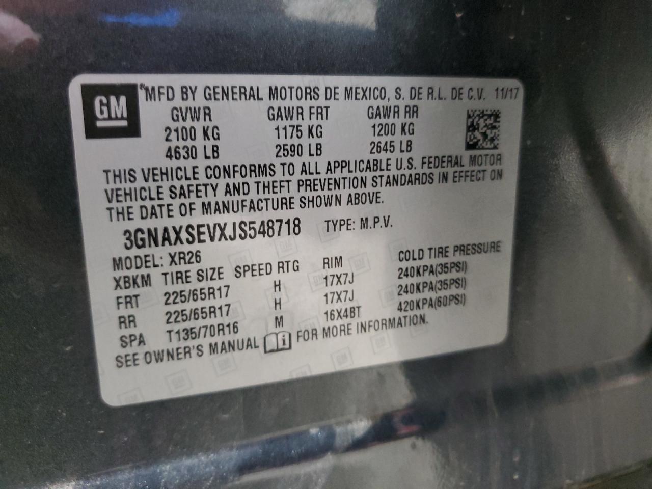 CHEVROLET EQUINOX LT