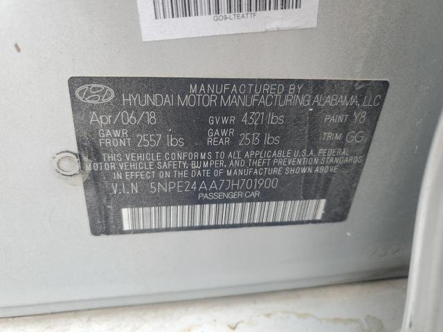 2018 HYUNDAI SONATA ECO 5NPE24AA7JH701900