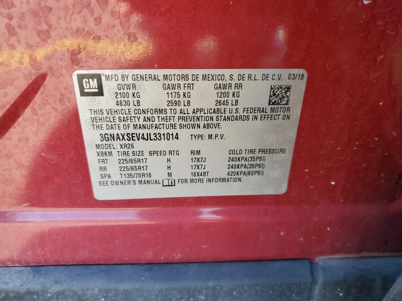 CHEVROLET EQUINOX LT