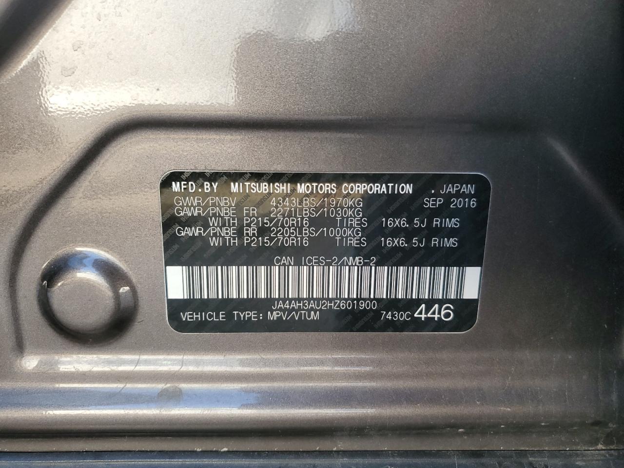 MITSUBISHI OUTLANDER SE