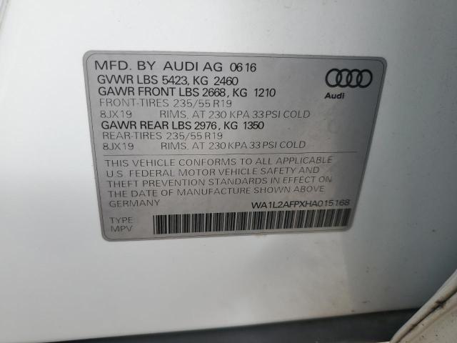 2017 AUDI Q5 PREMIUM WA1L2AFPXHA015168