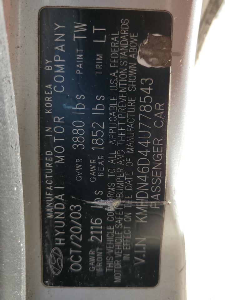 Lot #3301834344 2004 HYUNDAI ELANTRA GL