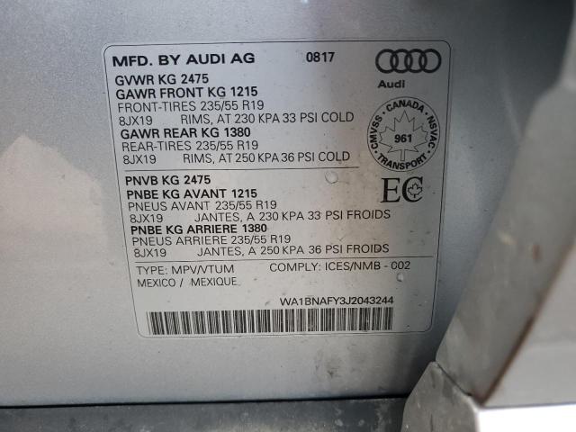2018 AUDI Q5 PREMIUM - WA1BNAFY3J2043244