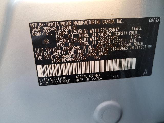 2013 TOYOTA RAV4 XLE - 2T3RFREV6DW086138