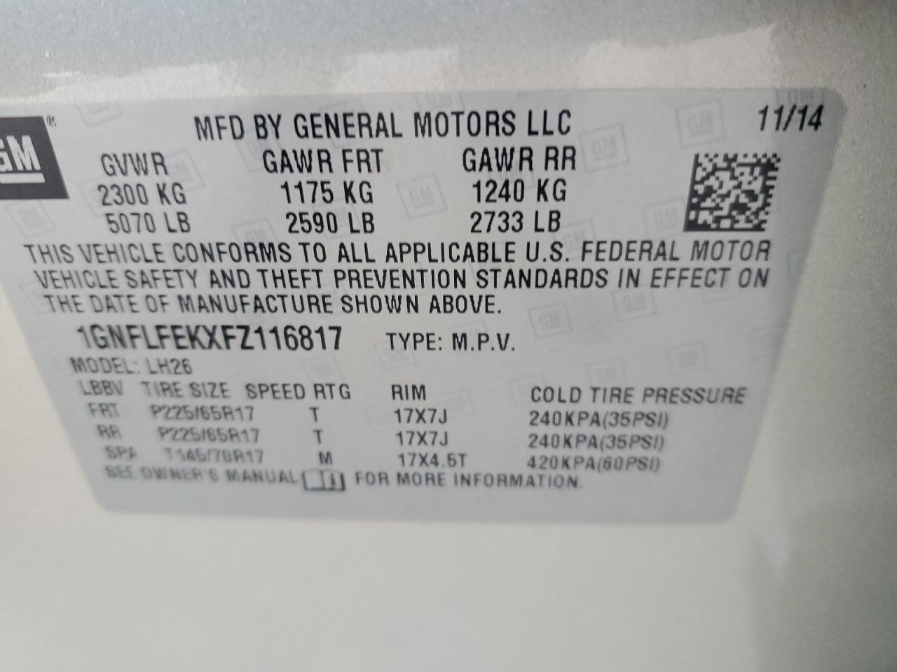 CHEVROLET EQUINOX LT