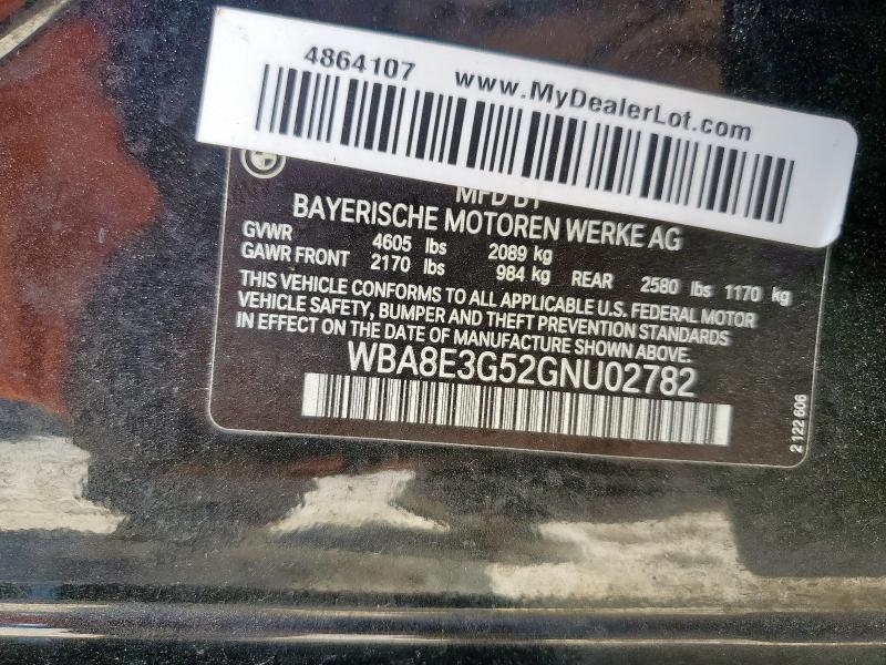 2016 BMW 328 XI SUL WBA8E3G52GNU02782