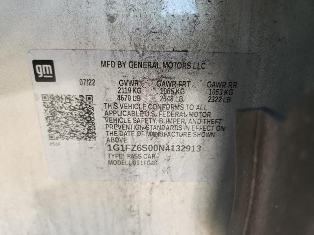 2022 CHEVROLET BOLT EUV P 1G1FZ6S00N4132913