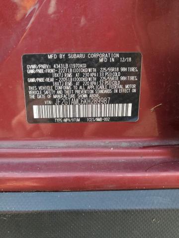 2019 SUBARU CROSSTREK #3292350341