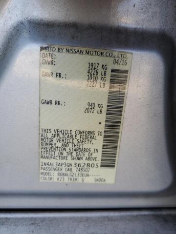 2016 NISSAN ALTIMA 2.5 - 1N4AL3AP3GN362805