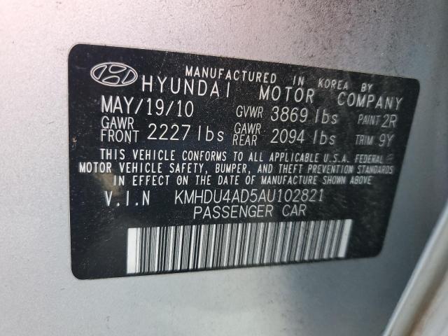 2010 HYUNDAI ELANTRA BL - KMHDU4AD5AU102821