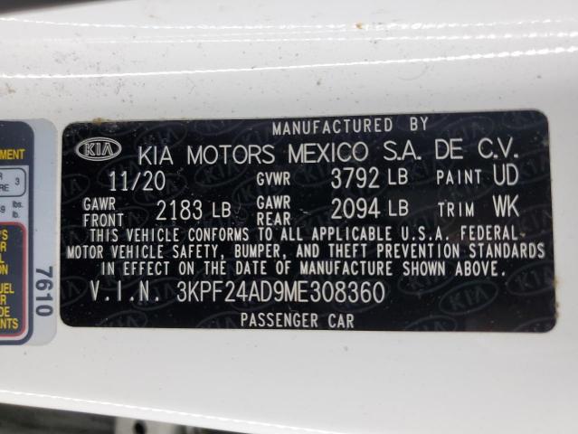 2021 KIA FORTE FE #3311556243