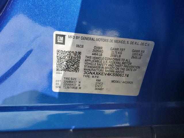 2019 CHEVROLET EQUINOX LT #3294495497