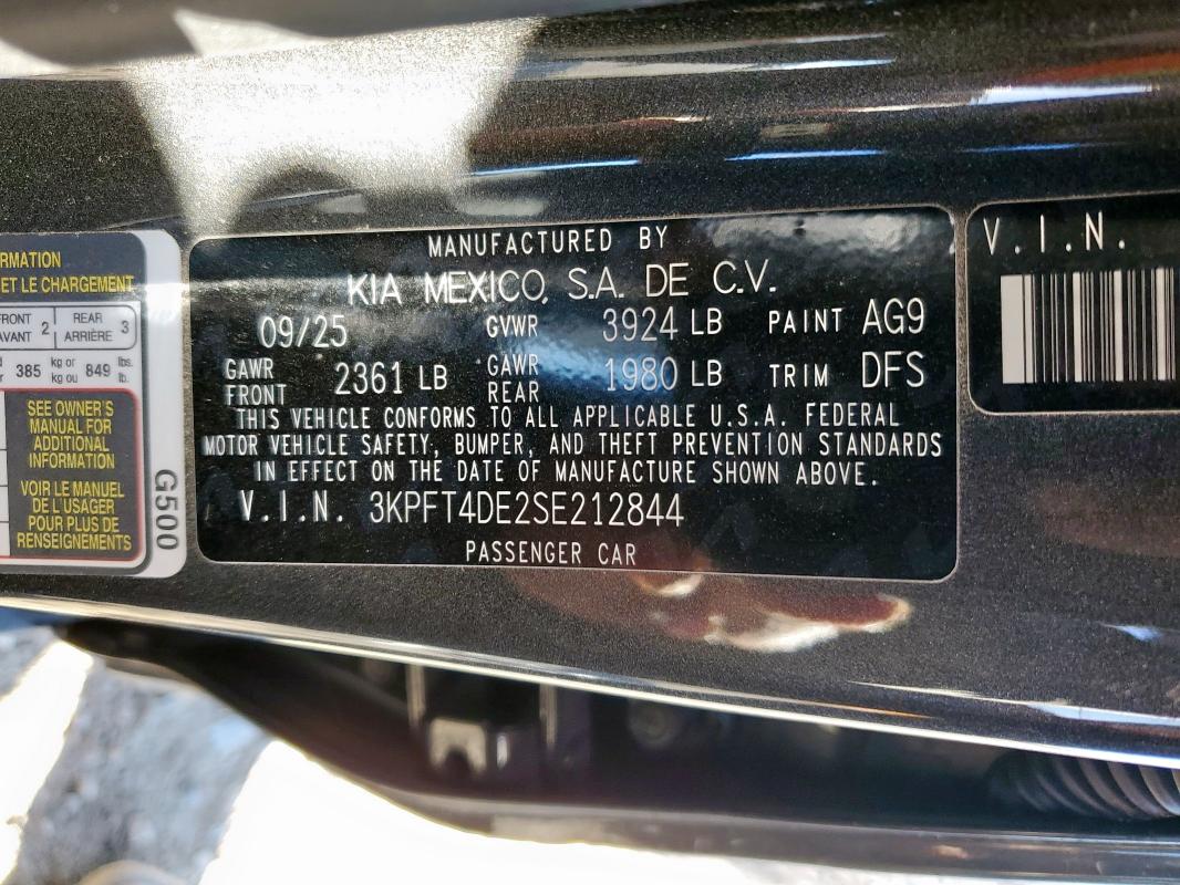 2025 KIA K4 LX #3303046689