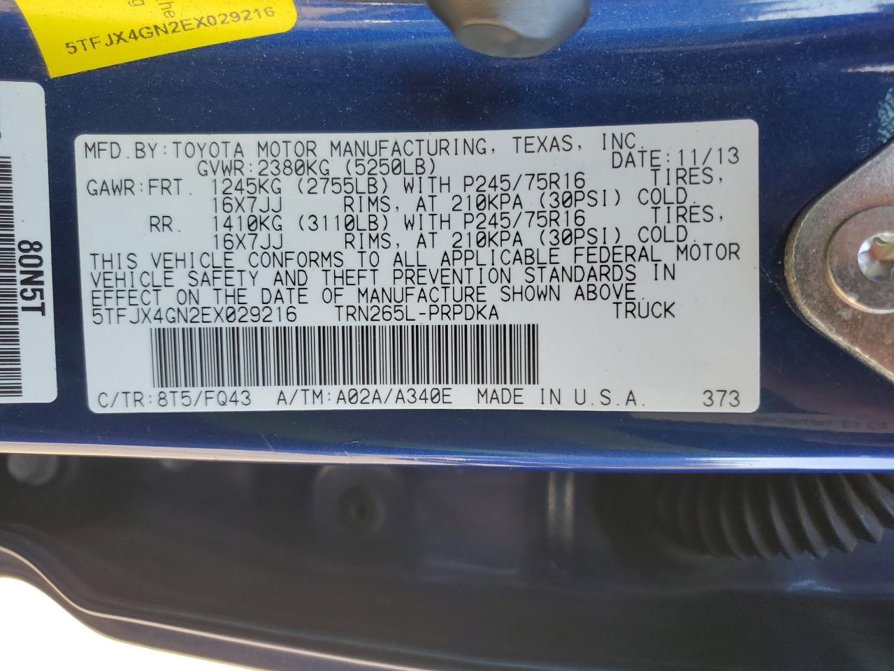 TOYOTA TACOMA DOUBLE CAB